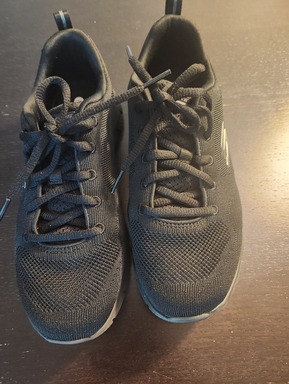 Sketchers Memoryfoam UnisexBlack Athletic Knit Sneakers - Comfortable Nonslip.